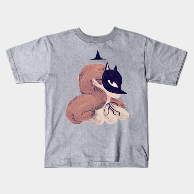 Fox Face Kids T-Shirt by nanlawson